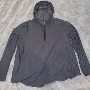 Black activewear lightweight hoodie